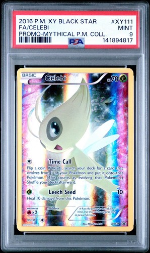Celebi XY111 Black Star Holo Promo Mythical Collection Englisch PSA 9 Mint