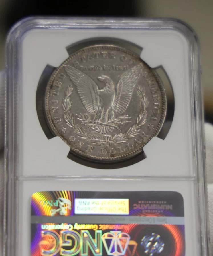 1884 S US Morgan Silver Dollar $1 NGC XF 40 Music City Collection - Image 4 of 4