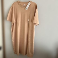 UNIQLO U Crew Neck T Dress Orange Size L