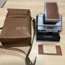 Polaroid SX-70 Alpha 1 Land Camera with Leather Cover   Untested