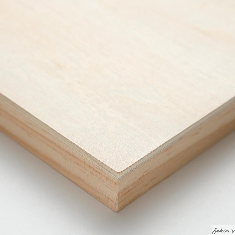Ampersand Artist Panel Unprimed Basswood Cradled 22mm 12x12in Painting Support