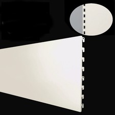 RR1402= 1x R&uuml;ckwand L100 H40 glatt jurawei&szlig; Tegometall Wand Regal Gondel  B-Ware