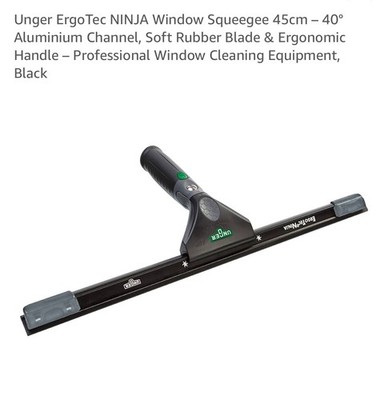 Unger Ninja ErgoTec Rakelgriff & 40 Grad - 45cm (18 ) + 18  Waschhülse