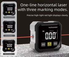 4-sided Magnetic Digital Level Laser Inclinometer Electronic Protractor Woodwork