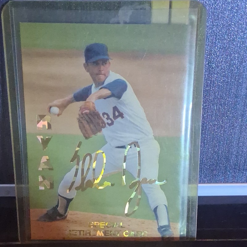 Sports Edition Nolan Ryan Special Retirement Card MLB Baseball 