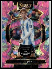 2025-26 Panini Select World Cup Nico Paz #59 Argentina Pink Ice