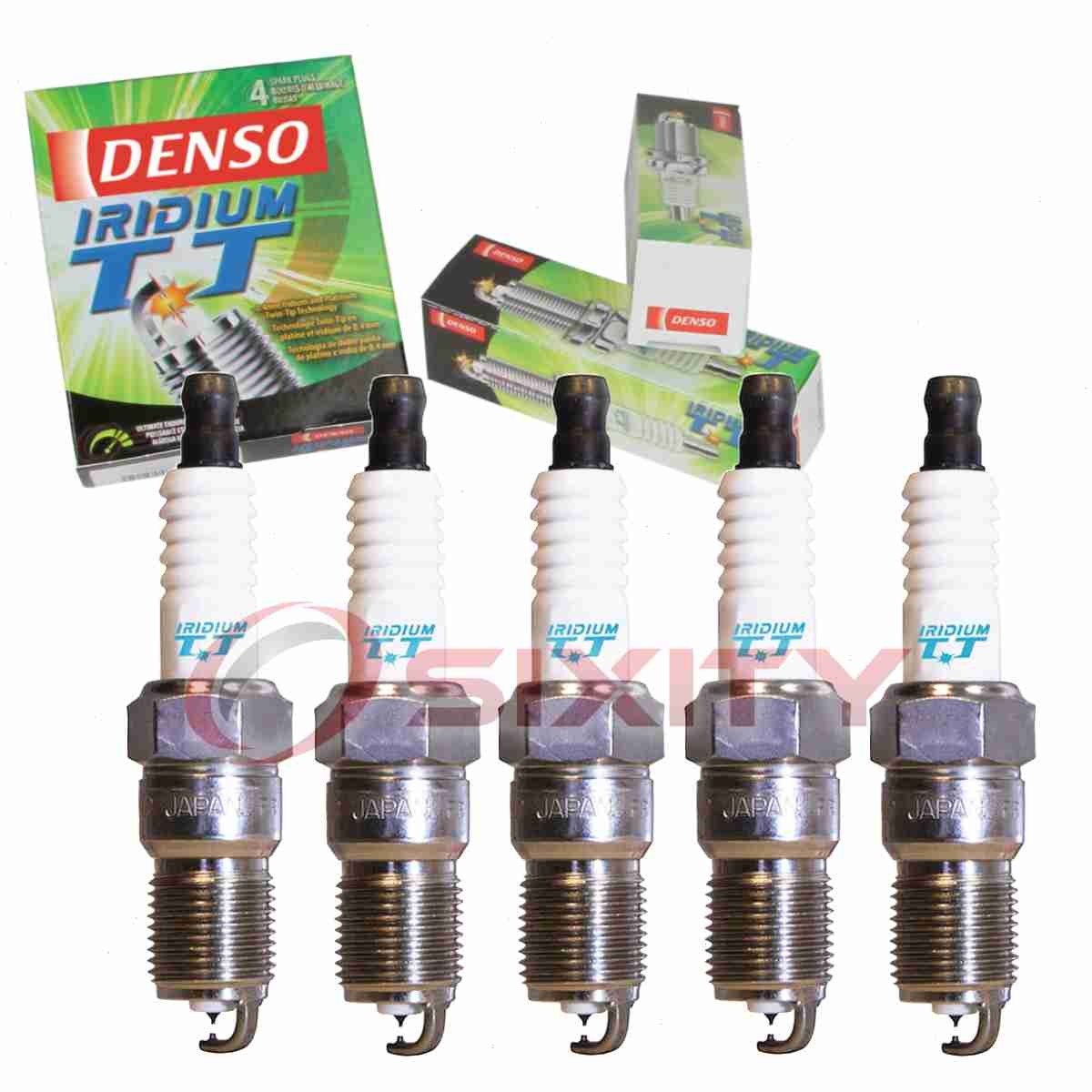 5 pc Denso Iridium TT Spark Plugs for 2006-2010 Hummer H3 Ignition Secondary lc