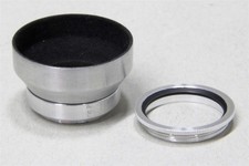 29.3mm Slip-On/Over Push-On MIL-O Metal LENS HOOD SHADE 27mm Deep x 47mm Wide