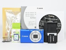 Canon PowerShot A4000 IS Blue Compact Digital Camera Tested Working Japan