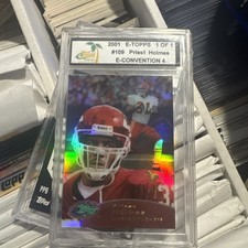 2001 Priest Holmes E-TOPPS #109 Kansas City Chief 1/1