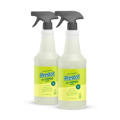 Amazon Brand   Presto! All Purpose Cleaner, Lemon Scent, 32 fl oz, Pack of 2