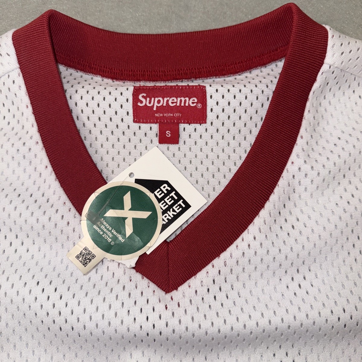 2022 Supreme Gremlins Gizmo Hockey Jersey White Size Small DSM NWT