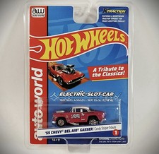 Auto World Hot Wheels Tribute  55 Chevy Gasser Candy Striper Slot Car