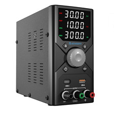 DC Power Supply Variable, 0-30V 0-10A Adjustable Switching DC Regulated Bench