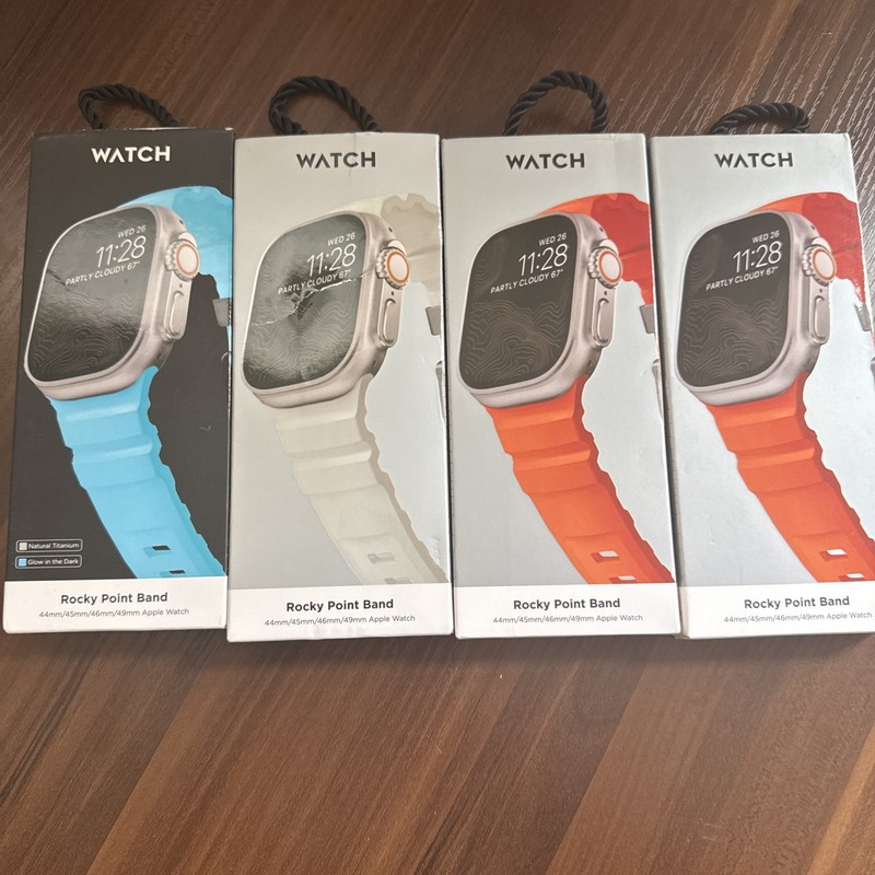 4 Rocky Point Silicone Apple Ultra Watchbands