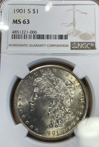 1901 S MS63 NGC Graded Morgan Silver Dollar