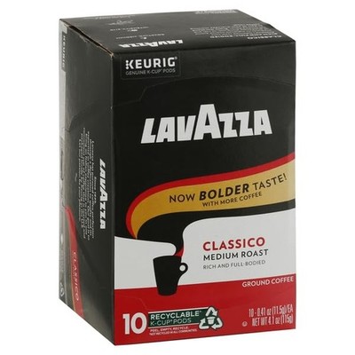 Lavazza Classico Medium Roast Coffee K Cups for Keurig 10 Count Pack