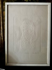 Galletti – Stampa a rilievo “Statua Stele” (1992) firmata e numerata 1/50