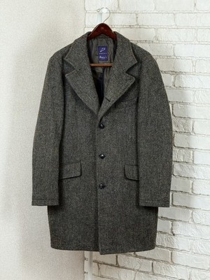Mens Beaver's Harris Tweed Green Coat Jacket Size 48