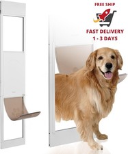Puerta para perros corrediza de vidrio, altura ajustable de 190 cm a 203 cm