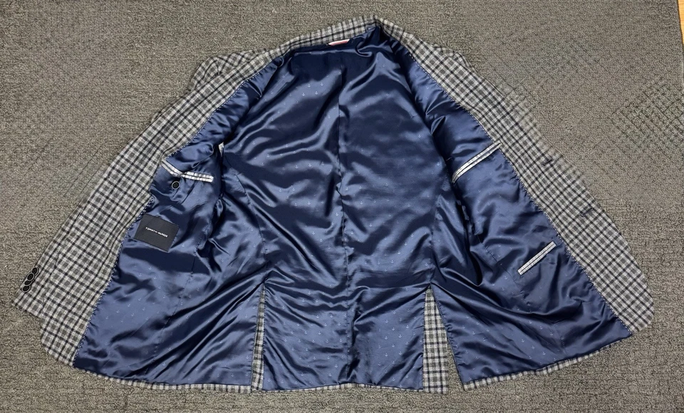 Tommy Hilfiger Blazer Hombre 38S Cuadros Ventana 2 Botones Foto 2 de 4