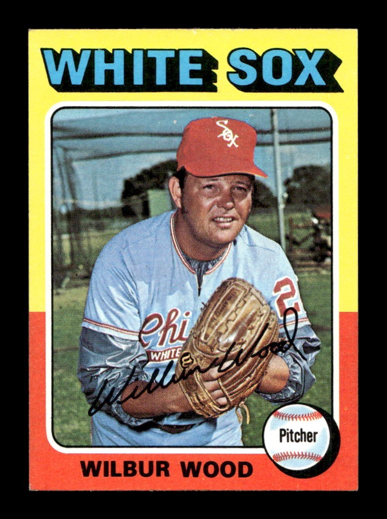 1975 Topps MINI #110 Wilbur Wood White Sox NEAR MINT *2a