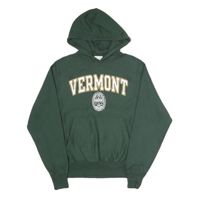 CHAMPION REVERSE WEAVE Herren Grün Vermont Pullover Hoodie S Baumwollmischung