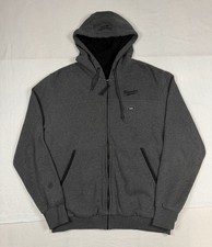 Milwaukee M12 Heated Hoodie Jacket Men Large Gray Full Zip No Battery