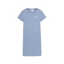 PUMA Essentials Small Logo Slim Short Sleeve T-Shirt Dress Womens Blue Casual 68