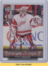 2015 Buybacks Buyback Young Guns 26/34 Petr Mrazek (2013-14 Upper Deck) Auto av1