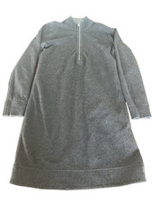 Tommy Bahama Women’s Dress 1/2 Zip Reversible Gray Black Size 17x35