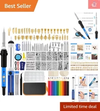 All-in-One 116pcs Wood Burning & Soldering Kit - Ideal for Crafts & DIY Projects