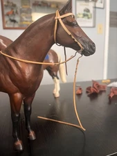 breyer trad. size horse bridle. peter stone, tack, model horse,