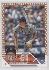 2023 Topps Complete Set Fanatics Exclusive Gold Star Beau Brieske #184 e9p