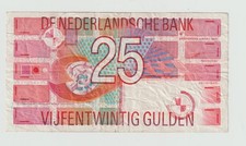 Netherlands 25 Gulden, 1989, VF  IH755