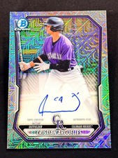 2026 Bowman Chrome Autographs Mojo Refractor Cristian Arguelles #BMA-CA Rockies
