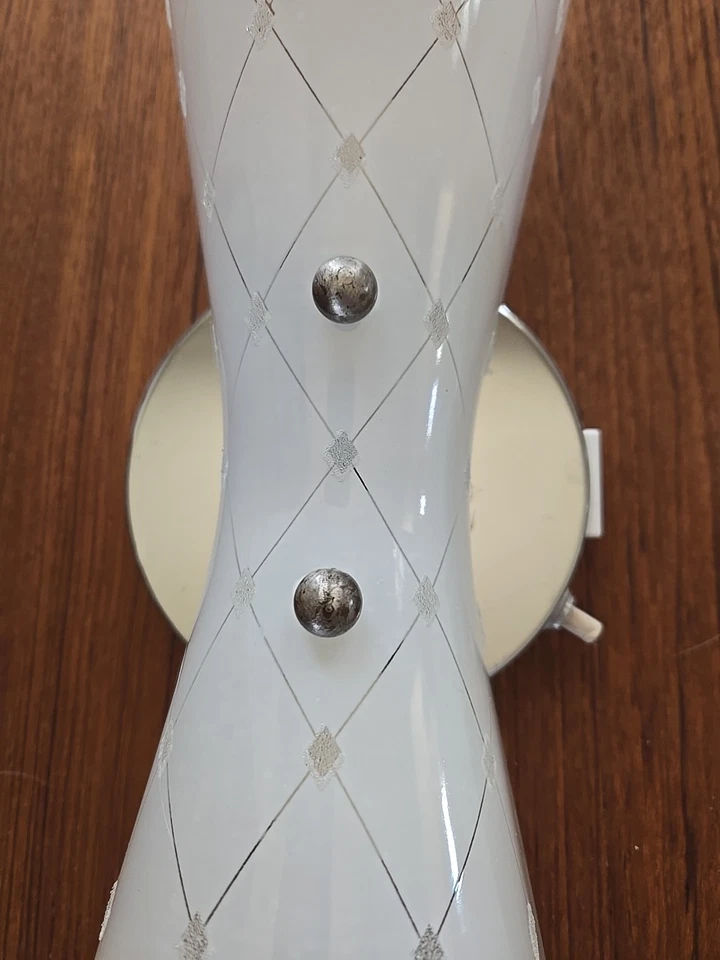 Apliques de pared vintage MCM pajarita mariposa par a juego cromo plata 17" soportes Foto 2 de 4