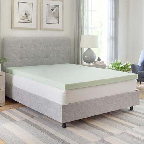 Essentials 3 Zoll King/Groß Grüntee Infused Memory Foam Matratzenauflage