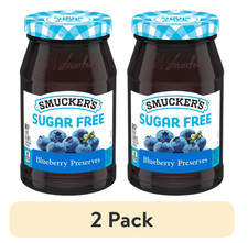2 pack Smucker's: Blueberry Sugar Free Preserves, 12.75 oz New