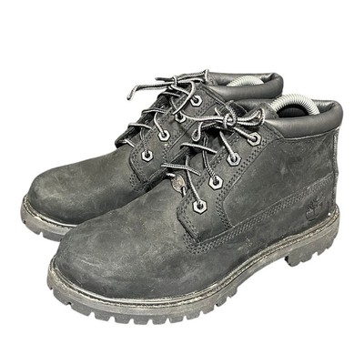 Timberland Nellie ALL BLACK Waterproof Nubuck Chukka Lace Hiking