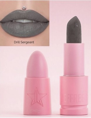 Jeffree Star LIPSTICK ''Velvet Trap'' DRILL SERGEANT Grey New