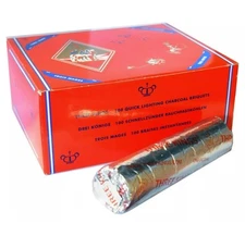 THREE KINGS 33MM Charcoal Box 100pc Box of Quick-Light Shisha coals for Hookah