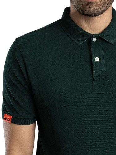 Superdry Herren Vint Destroy Poloshirt, Grün - Bild 4 von 5