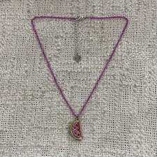 TCP The Children s Place Rhinestone Watermelon Pendant Pink Chain Necklace