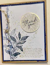 4 Stampin Up!  Textured Notes 2026  “Thank You” Masculine Card Kit L Nature Man