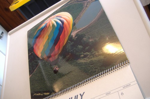 ~BALLOONS~1991 CALENDAR~COLORFUL HOT AIR BALLOONS~HALLMARK~ - Picture 8 of 12