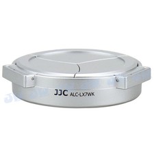 JJC Silver Auto Open Lens Cap for Panasonic Lumix LX7 Leica D-Lux6, fits Filter