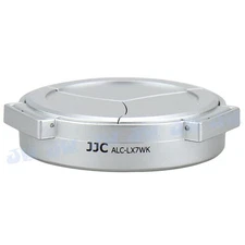 JJC Silver Auto Open Lens Cap for Panasonic Lumix LX7 Leica D-Lux6, fits Filter