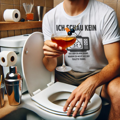 Ich schau kein TV aus dem Grund ich auch nicht aus dem WC trinke Presse T-Shirt