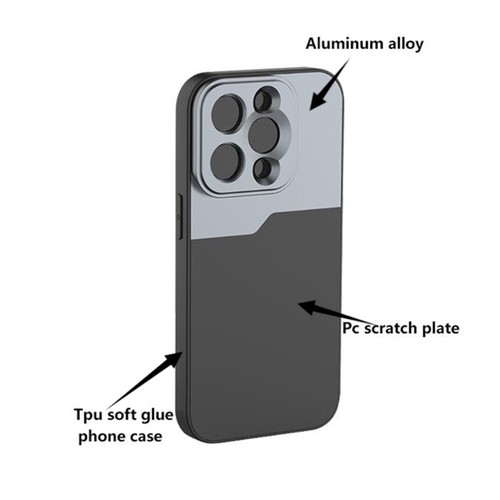 For Phone 14/14Pro/14Plus/14Pro Housing Case Anamorphic Lens Wide Lens - Picture 8 of 12